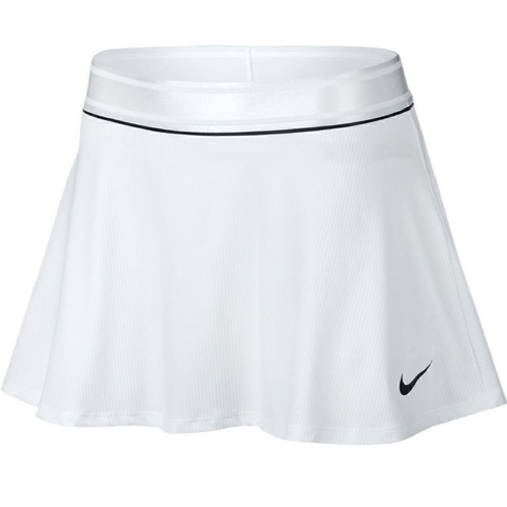 Nike Court Dry Tennis Skirt White/black Woman’s Size L